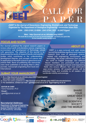 Call for Paper JGEET